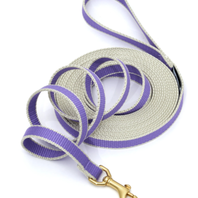 Color Market Dog Training Leash in Lavender (Made in the USA)