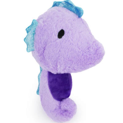 Zephira the Sea Horse Squeaky Ball Plush Dog Toy