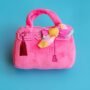 Pink Barkin Bag Squeaky Plush Dog Toy