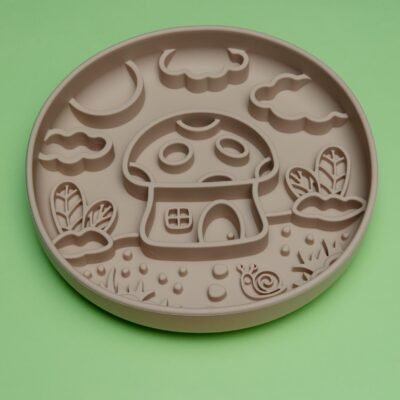 Mushroom Slow Feeder in Cloud for Dogs and Cats