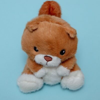 Nutmeg Squeaky Ball Plush Dog Toy
