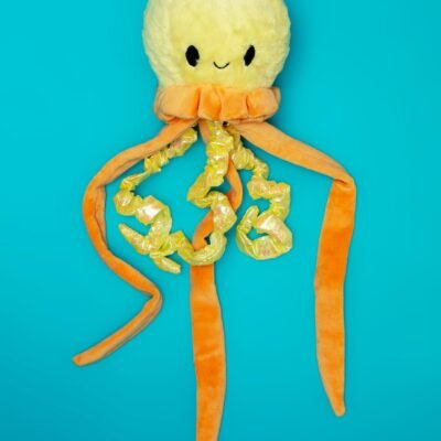 18″ Solaris the Jellyfish with Squeaker Ball & Crinkle Dog Toy