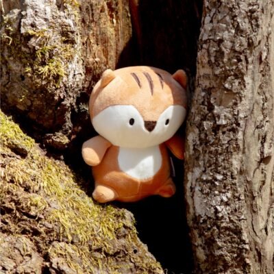 Chipmunk Marshmallow Squisher Squeaky Plush Dog Toy