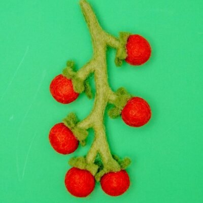 Wool Cherry Tomato Vine Dog Toy