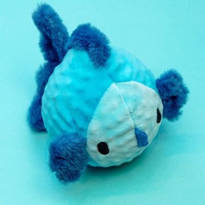 Finny the Fish Squeaky Ball Plush Dog Toy