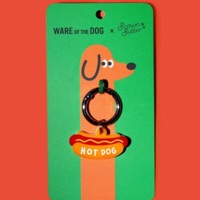 Hot Dog Collar Charm